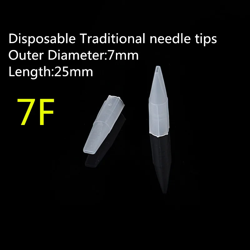 7F needle tip 500pcs 500 шт./кор. 3R тату-машинка мануального татуажа бровей Иглы полу-перманентный макияж тату для бровей, микро лезвия для макияжа губ и машинка мунсу иглы 0,35 мм* 50 мм - Габаритные размеры: 7F needle tip 500pcs
