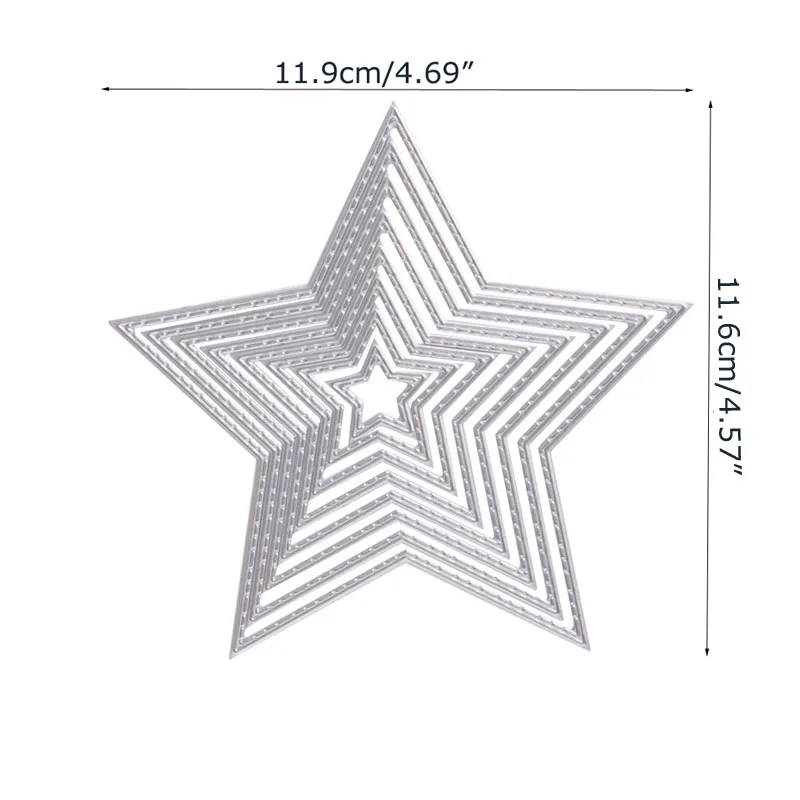

Stars Metal DIY Cutting Dies Stencil Scrapbook Card Album Paper Embossing Craft 87HB