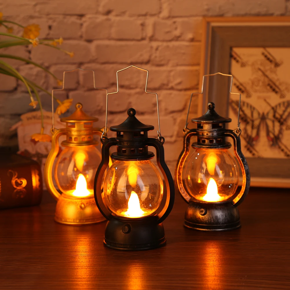 

Vintage oil lamp outdoor Portable lamp Christmas Ramadan Halloween garden wedding party decoration atmosphere Home lamp