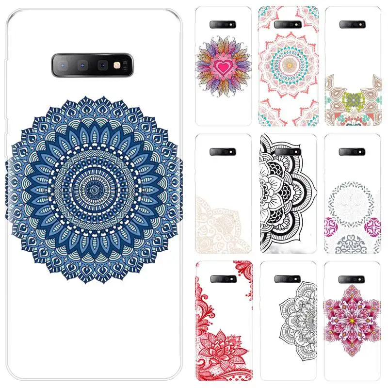 

Mandala Lace Flower Phone Case For Samsung Galaxy S5 S6 S7 S8 S9 S10 S10e S20 edge plus lite Cover Shell Funda