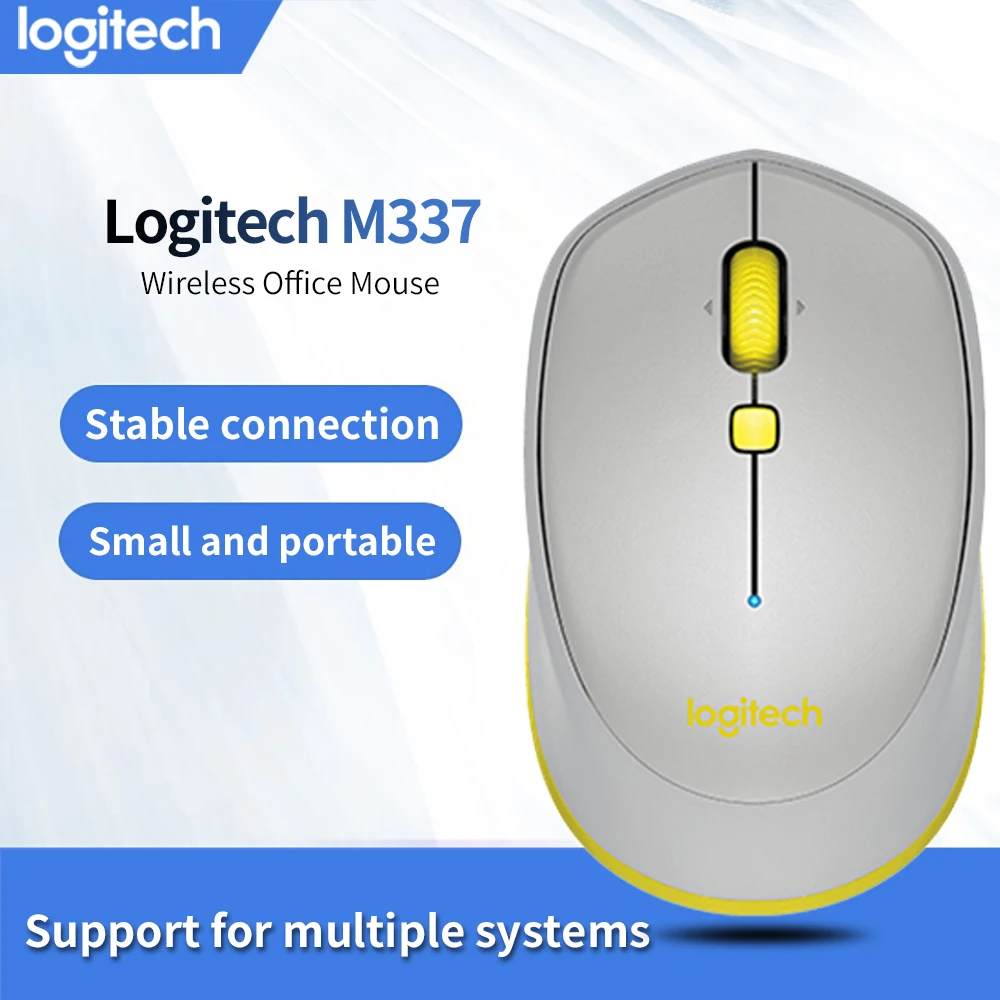Logitech M337 Беспроводная Bluetooth игровая мышь геймер pc Lap Top Mice оригинальная
