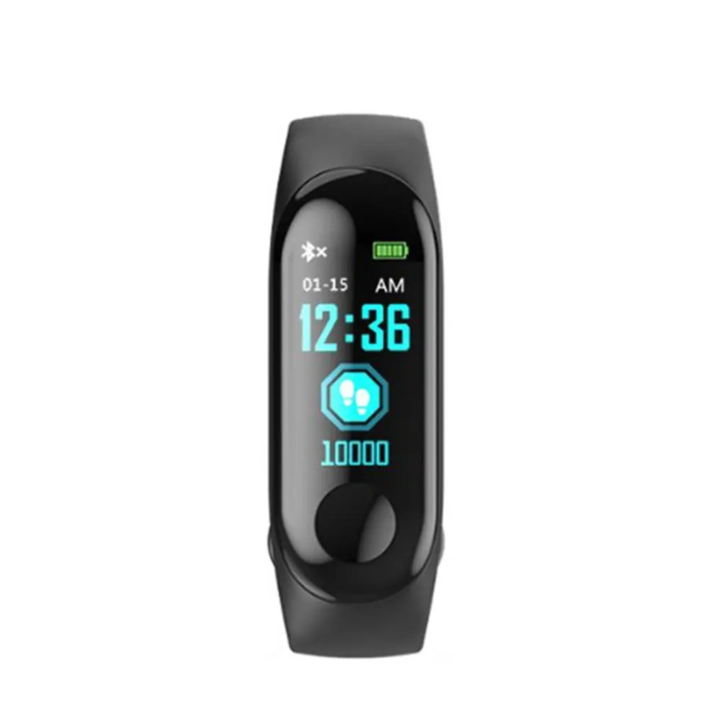 

M3 Smart Wristband Bracelet Band Heart Rate Blood Pressure Monitor Smart Bracelet Touch Screen Women Men Fintess Clock