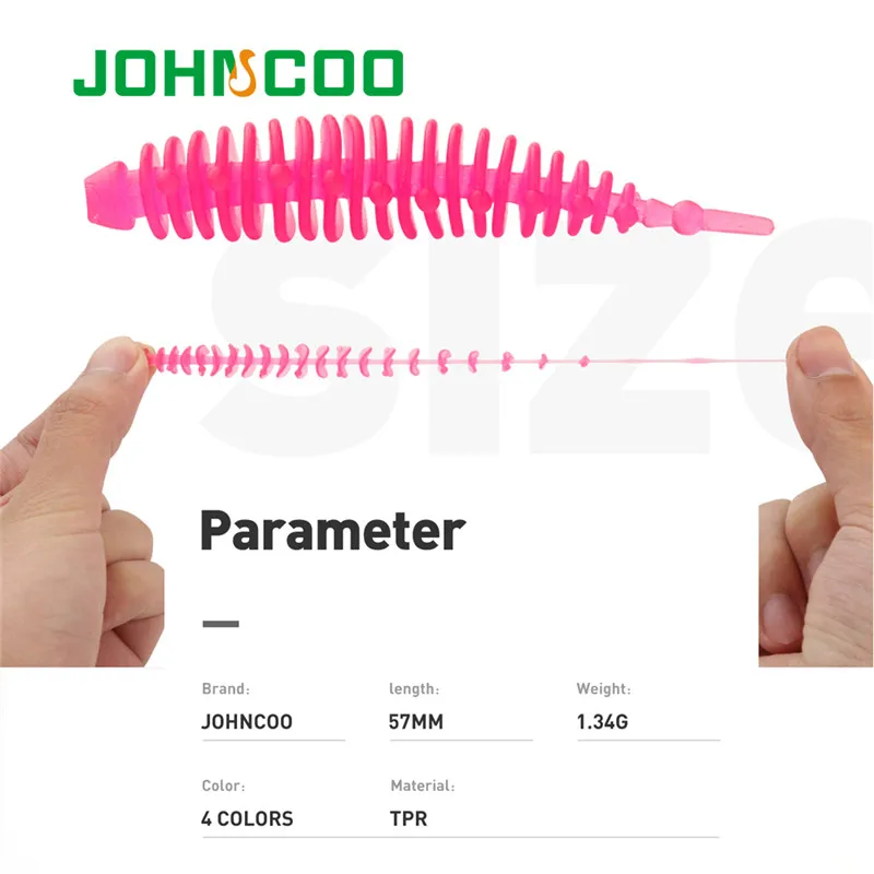 JOHNCOO UL TPR мягкая рыболовная приманка 0 85 г 1 3 12 шт. силиконовые плавающие приманки