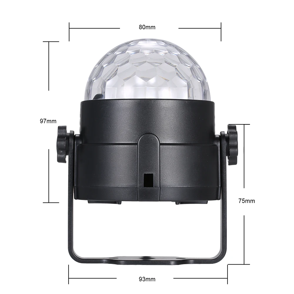 3 Вт RGB пульт дистанционного управления Мини светодиодный светильник магический