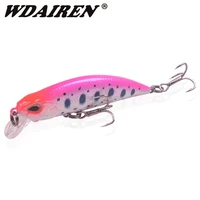 hot selling 50mm 4 5g fishing lure sinking minnow long casting baits artificial sea bass salt water jeakbait fishing lures