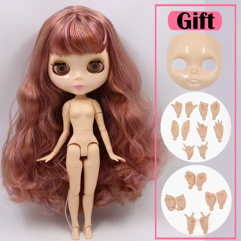 doll hand ab face ICY Blyth Кукла № 2 глянцевое лицо натуральная кожа суставное тело 1/6 BJD Специальная цена 1/4 BJD, Pullip, Jerryberry, Licca игрушка подарок - Цвет: doll hand ab face