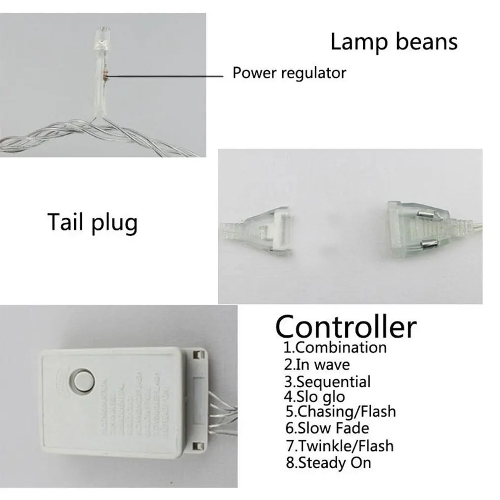 

Christmas Garland LED Curtain Icicle String Light 4.5m 100Leds Indoor Drop LED Party Garden Stage Outdoor Decorative Light