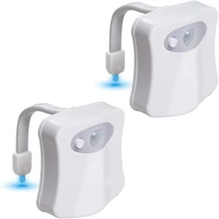 led toilet light waterproof 16colors toilet seat night light pir smart motion sensor human induction wc toilet