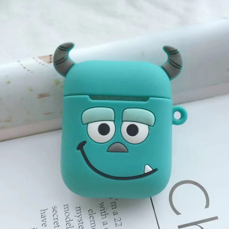 Мультяшные беспроводные bluetooth наушники чехол для Apple AirPods силиконовый чехол для наушников на Airpods 2 чехол защитный чехол Роскошный