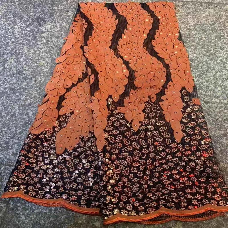 Африканская кружевная ткань с блестками высококачественные нигерийские