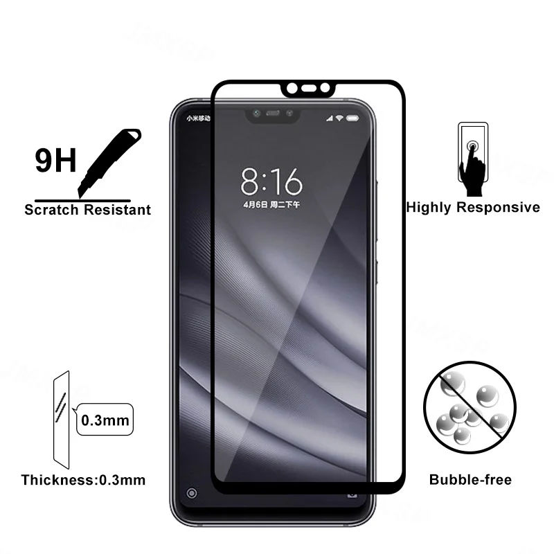Защитное стекло 4 в 1 для Xiaomi Mi 9 8 Lite SE 9T Pro 6X закаленное A3 A2 Max Mix 2 2S 3 пленка объектива
