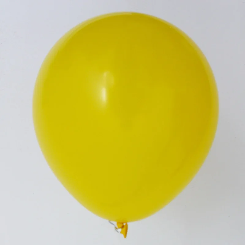 Yellow 10, 20 шт./лот, 10 дюймов, 2,2 г, золотые, серебристые, розовые латексные воздушные гелиевые шары, праздничные, свадебные украшения, принадлежности для дня рождения - Цвет: Yellow