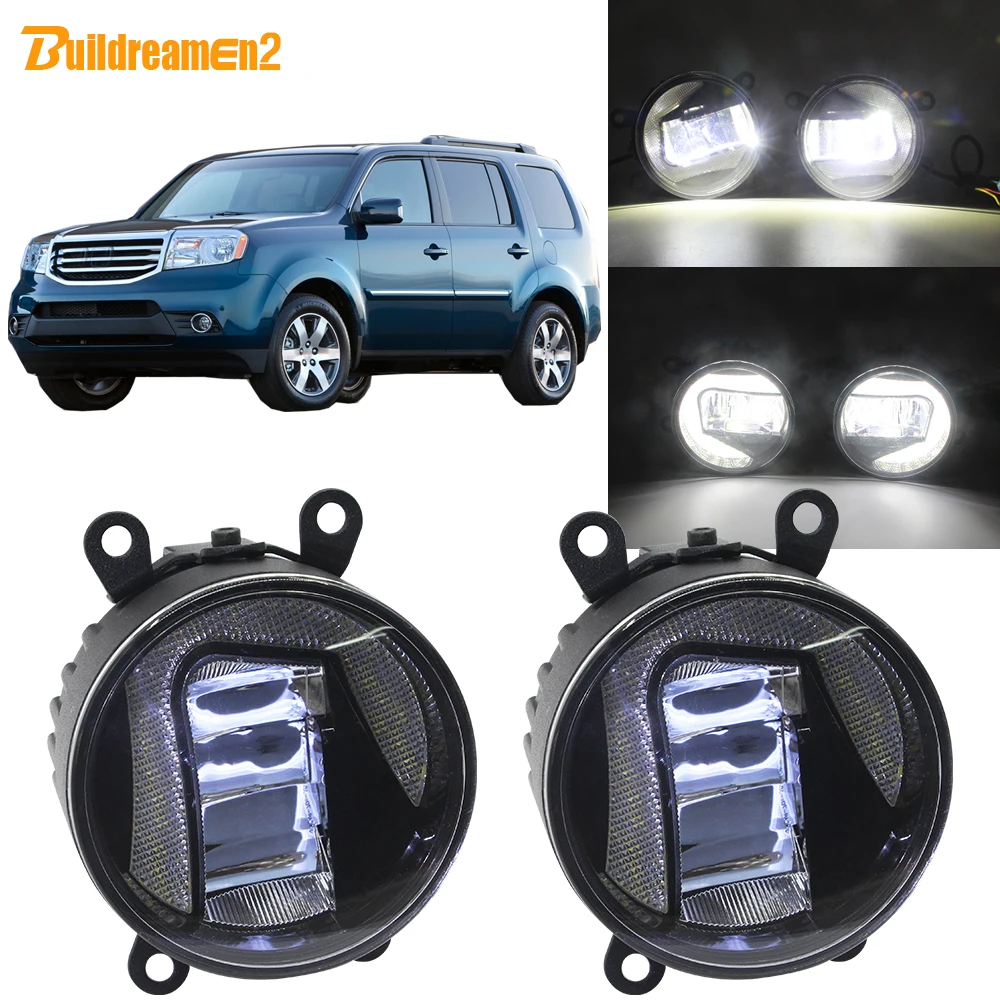Buildreamen2 для Honda Pilot 3.5L V6 2012 2013 2014 2015 автомобиля H11 светодиодный проектор туман