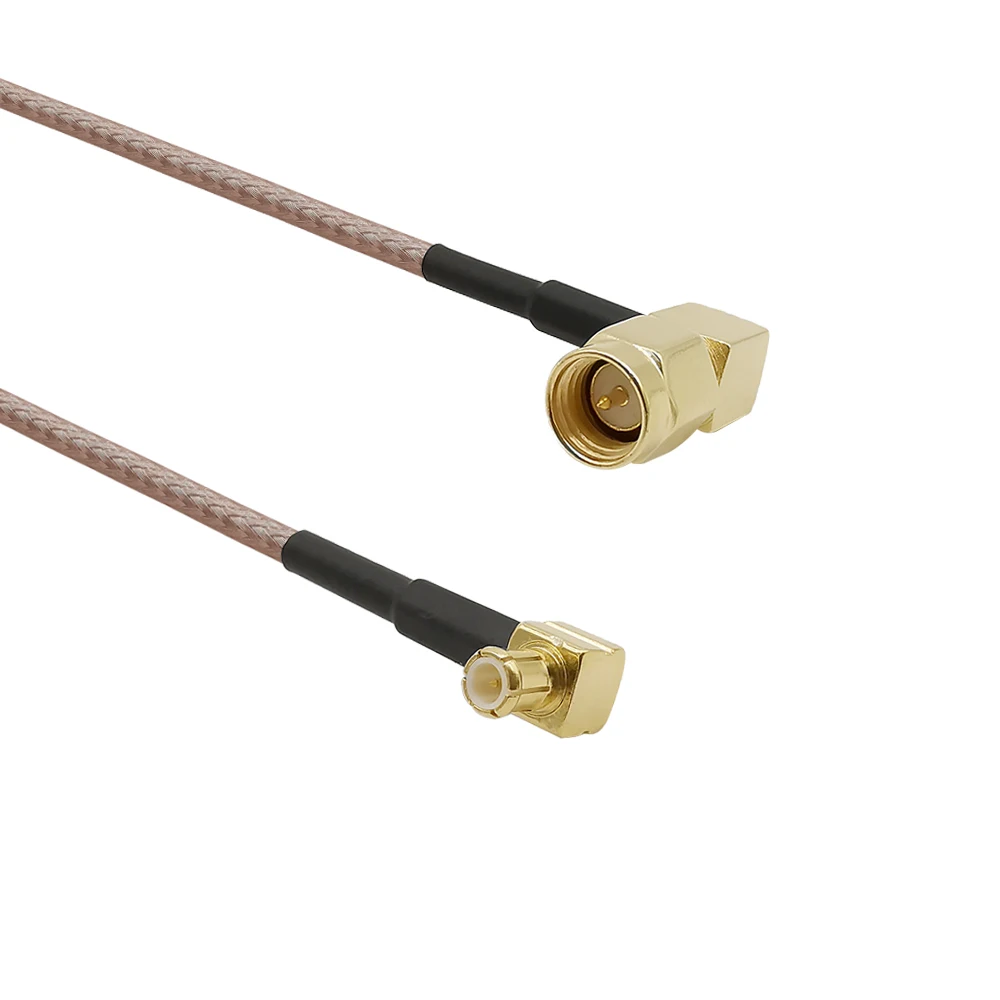 Коаксиальный кабель со штекером SMA и MCX разъем под прямым углом 90 градусов RG316