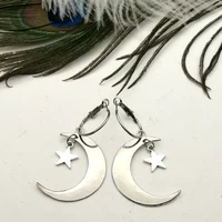 new fashion moon earrings star earrings sky earrings chic boho earrings for ladies party diy handmade