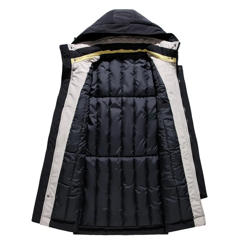 Plus Size 11XL 10XL Windproof Winter Jacket Coats Men Waterproof Fashion Hoodied Parka Men Warm Winter Cotton Coat Men Thicken