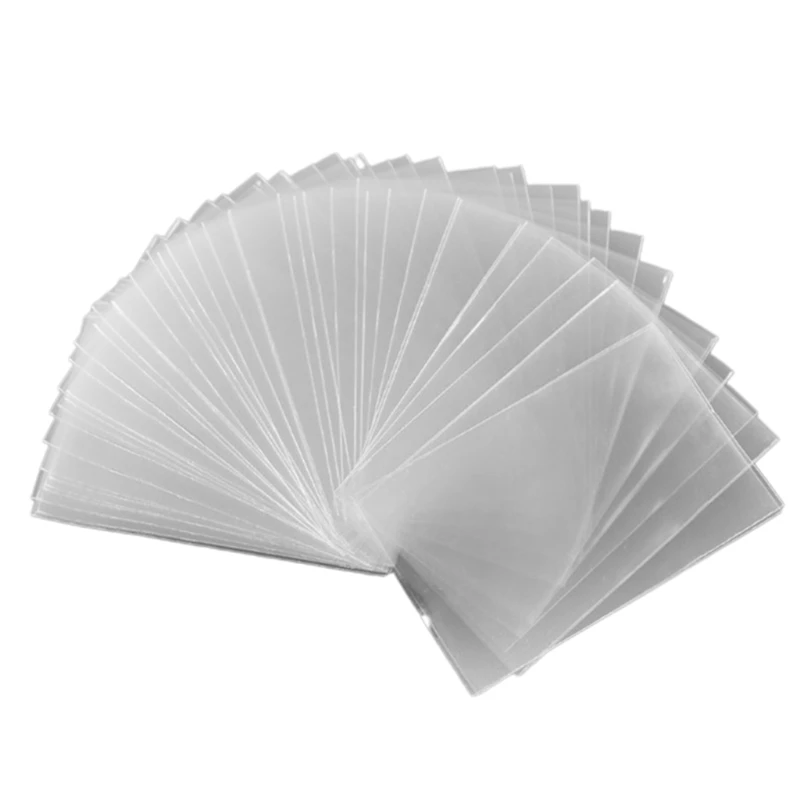 100Pcs Clear Transparent Ultra Super Card Protector Flashing Film Holographic Idol Photo Sleeves Cover | Спорт и развлечения