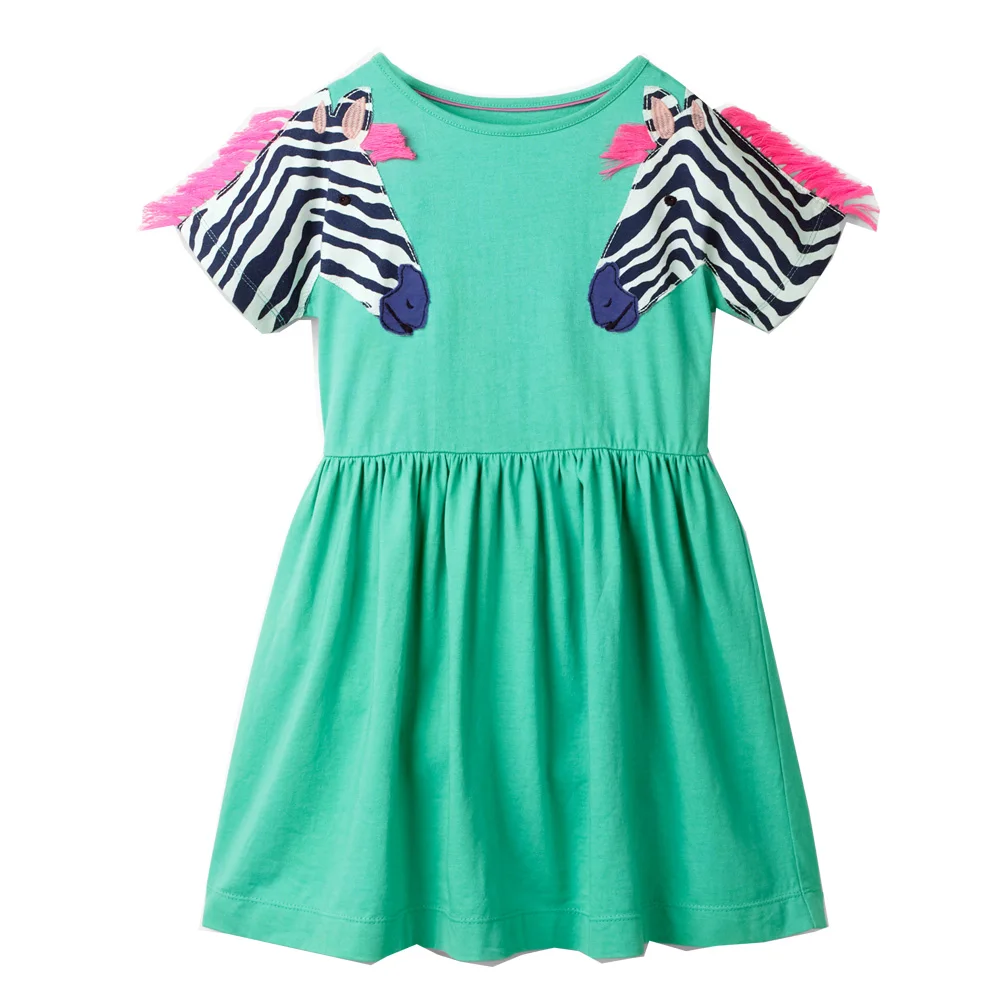 Jumping Meters/платье принцессы Летние платья для маленьких девочек Одежда с