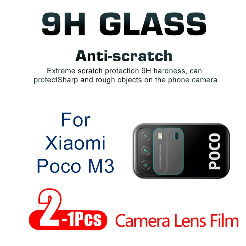 Мягкое закаленное стекло для объектива камеры 2 1 шт. Xiaomi Poco M3 гибкая защита экрана