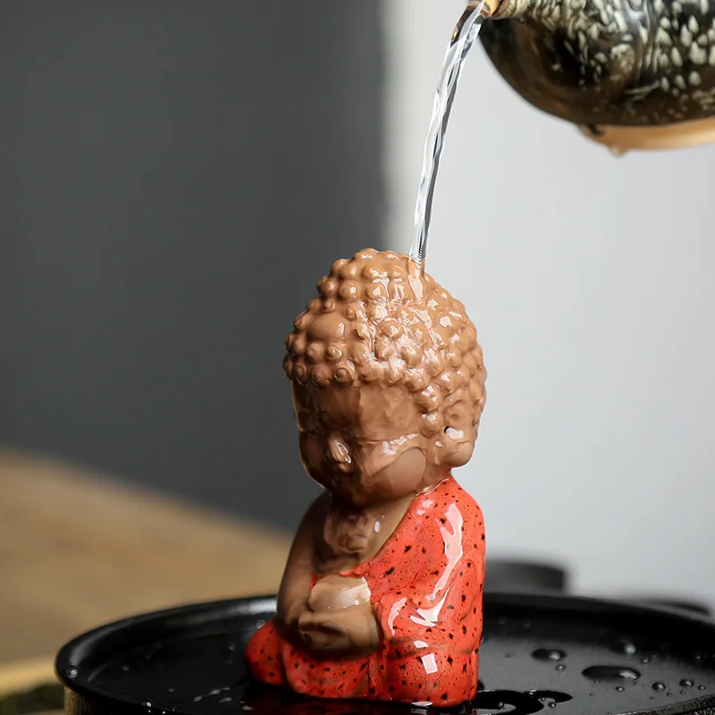 Креативный Керамический Мини столик с изображением Будды чайного питомца