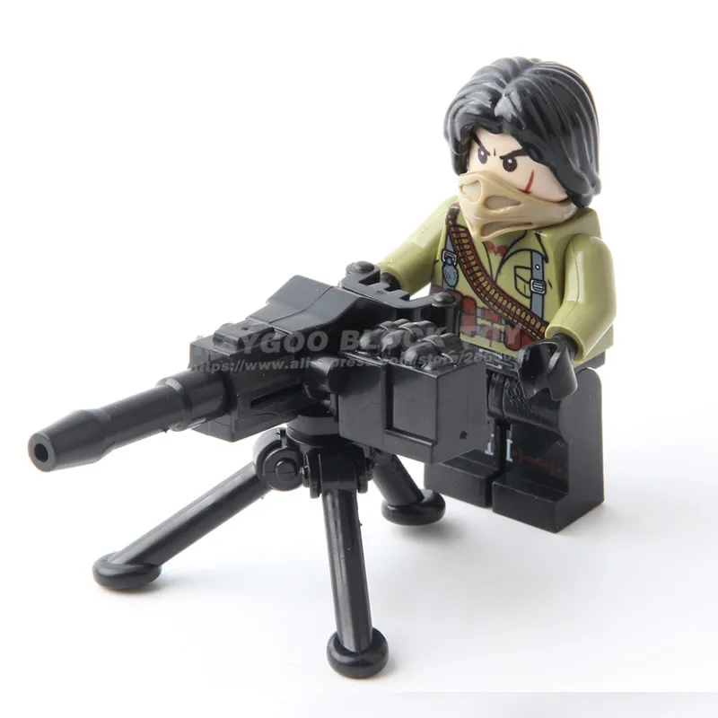 Городской полицейский военный спецназ строительные блоки фигурки пистолеты