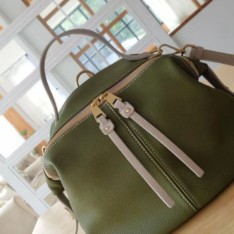 

Messenger Bag Ladies Handbag Women Shoulder Bag Soft Leather Retro Wallet Multifunctional Backpack