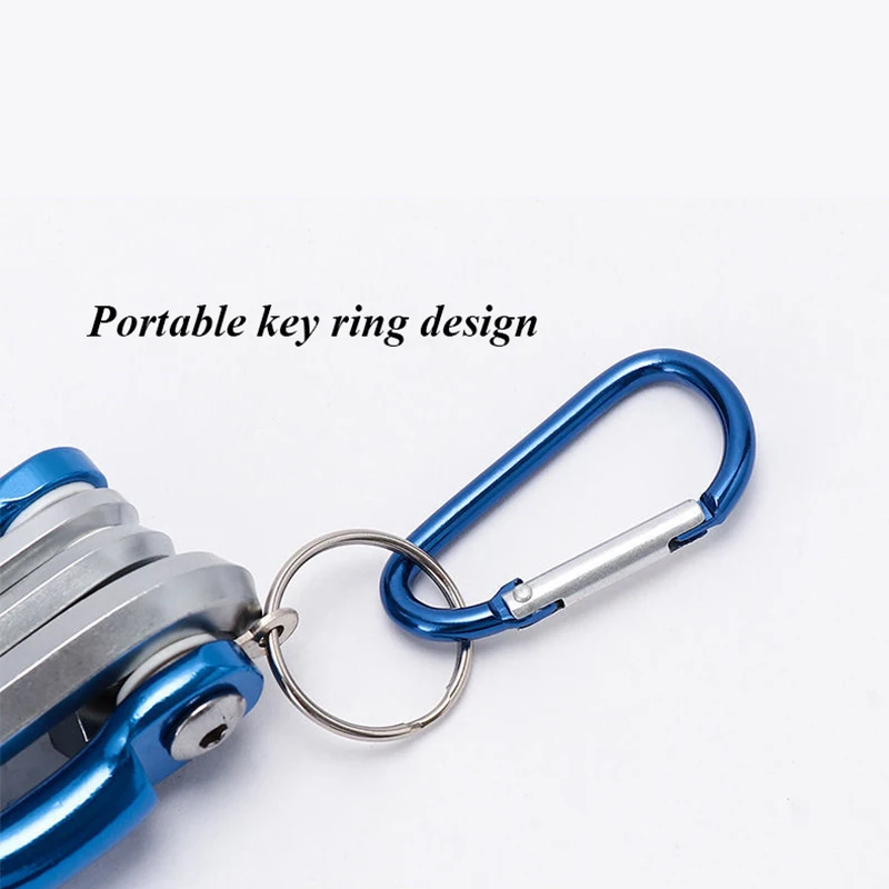 Складной шестигранный ключ металлический метрический портативный комплект