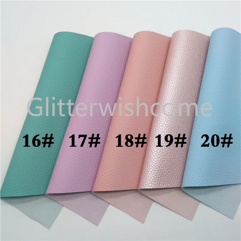 Винил Glitterwishcome размера A4 21 х29 см для бантов яркие цвета матовая искусственная
