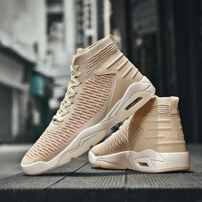 

2019 new retro men's basketball shoes cultural shoes basketball shoes couple outdoor sports combat boots sports shoes size 39-45