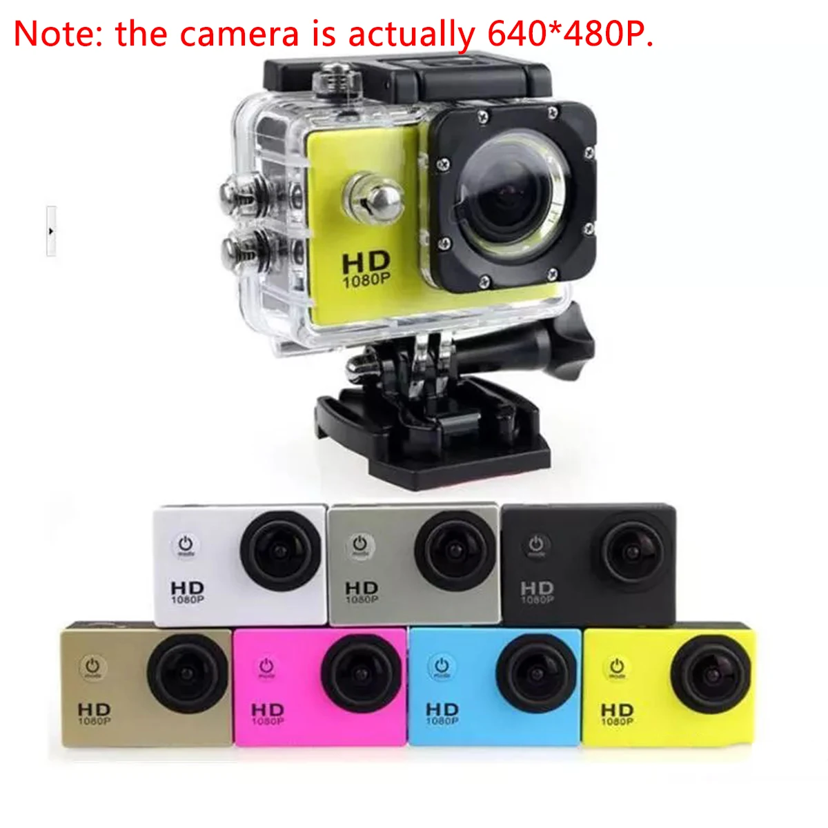 Спортивная Экшн камера SJcam DVR0001 Freestyle 2 дюймовый LCD 640P * 480P для дайвинга 30 м