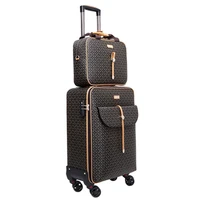 xq luggage small suitcase password suitcase korean female 162024 inch retro suitcase with rubber mute universal wheels