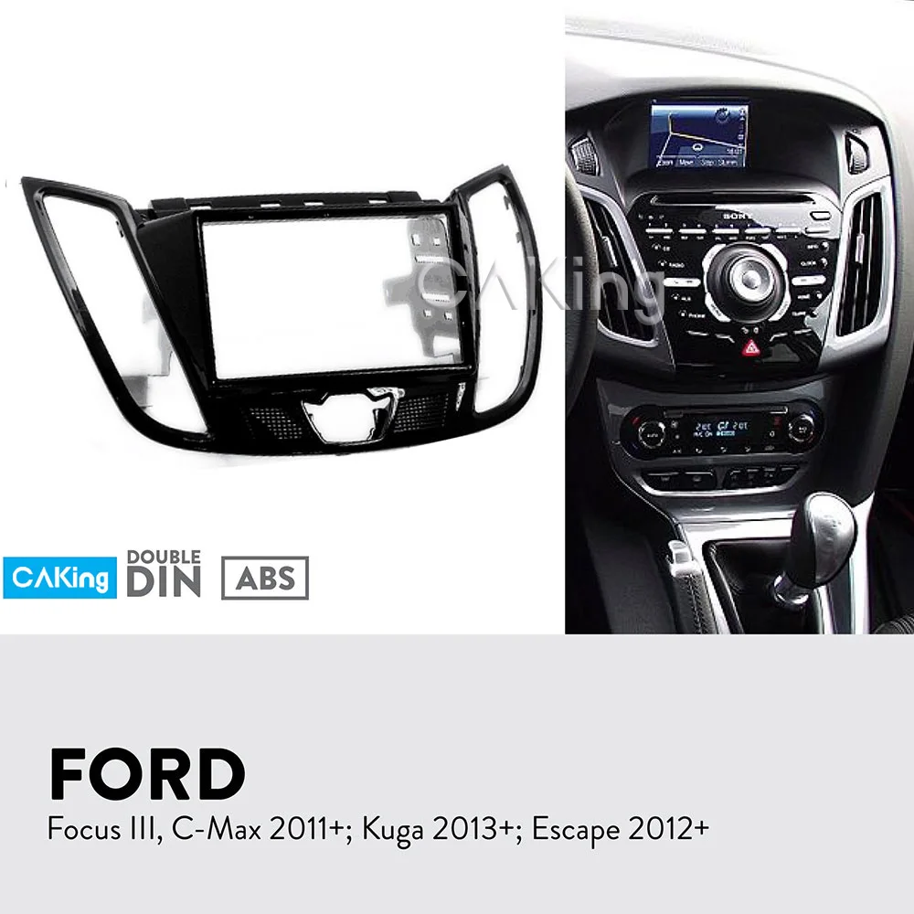 Автомобильная радиопанель Fascia Для FORD C Max 2010 + Kuga 2013 Escel 2012 комплект для установки