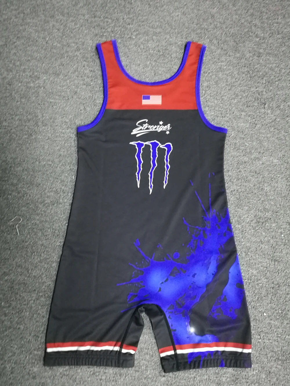 Kawasaki Sublimated Wrestling Singlet for Men and Youth, Power lifting and Exercise Equipment MMA Wrestling Cloth Underwear