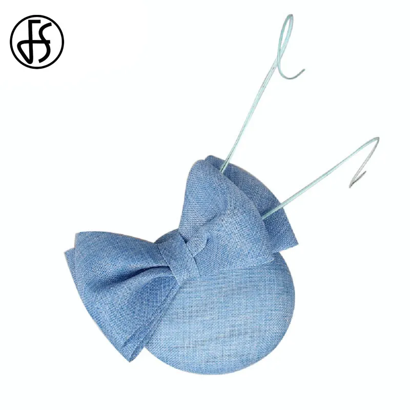 FS леди бантом Sinamay шляпа свадьбная Шляпа Чародей элегантные женские повязки для