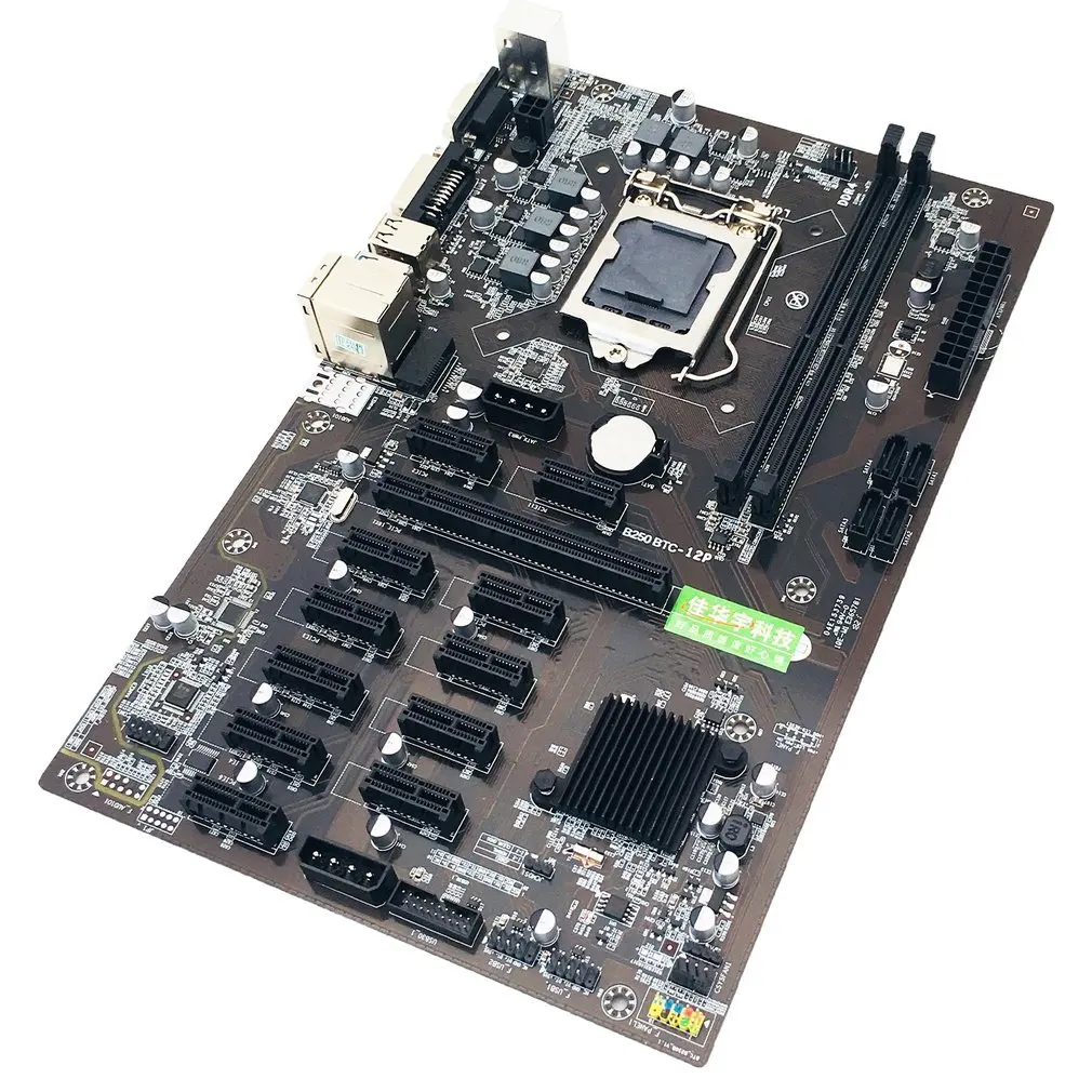 

B250BTC 12 Graphics Card Slots 1151 Interface DDR4 Computer Motherboard Meticulous Workmanship Motherboard