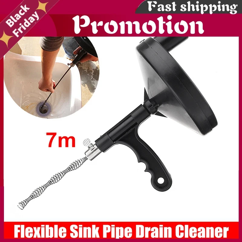 1 шт. 7 м Туалет канализационных засорить длинная линия Сталь пружинный крюк Кухня