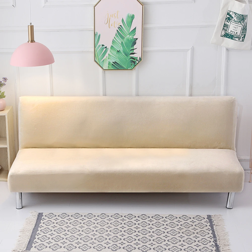 Плюшевый складной чехол для дивана и кровати бархатный толстый Чехол-чехол без