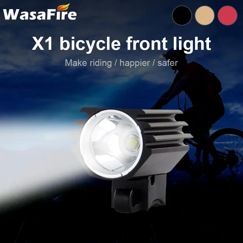 1800LM XM-L2 LED Bike Front Light Super Bright Bicycle Road 6400mAh Battery MTB Headlight Cycling HeadLamp Flashlight | Спорт и