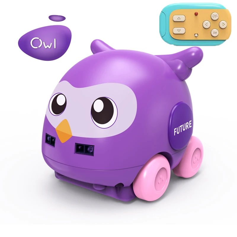 MoFun-Robot de control remoto de 4 canales para ni&ntilde;os, coche de gestos con m&uacute;sica ligera, seguimiento/evitar obst&aacute;culos, rat&oacute;n el&eacute;ctrico, b&uacute;ho RTR, modelos de juguetes para ni&ntilde;os, 1/32-3