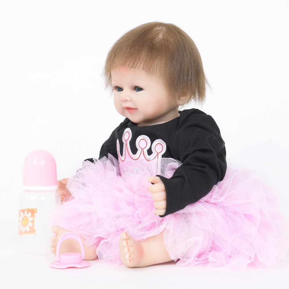 New Design 20 Inch Mohair Eco-friendly PP Cotton Body Reborn Baby Christmas Dolls Toys for Kids Doll Alive | Игрушки и хобби