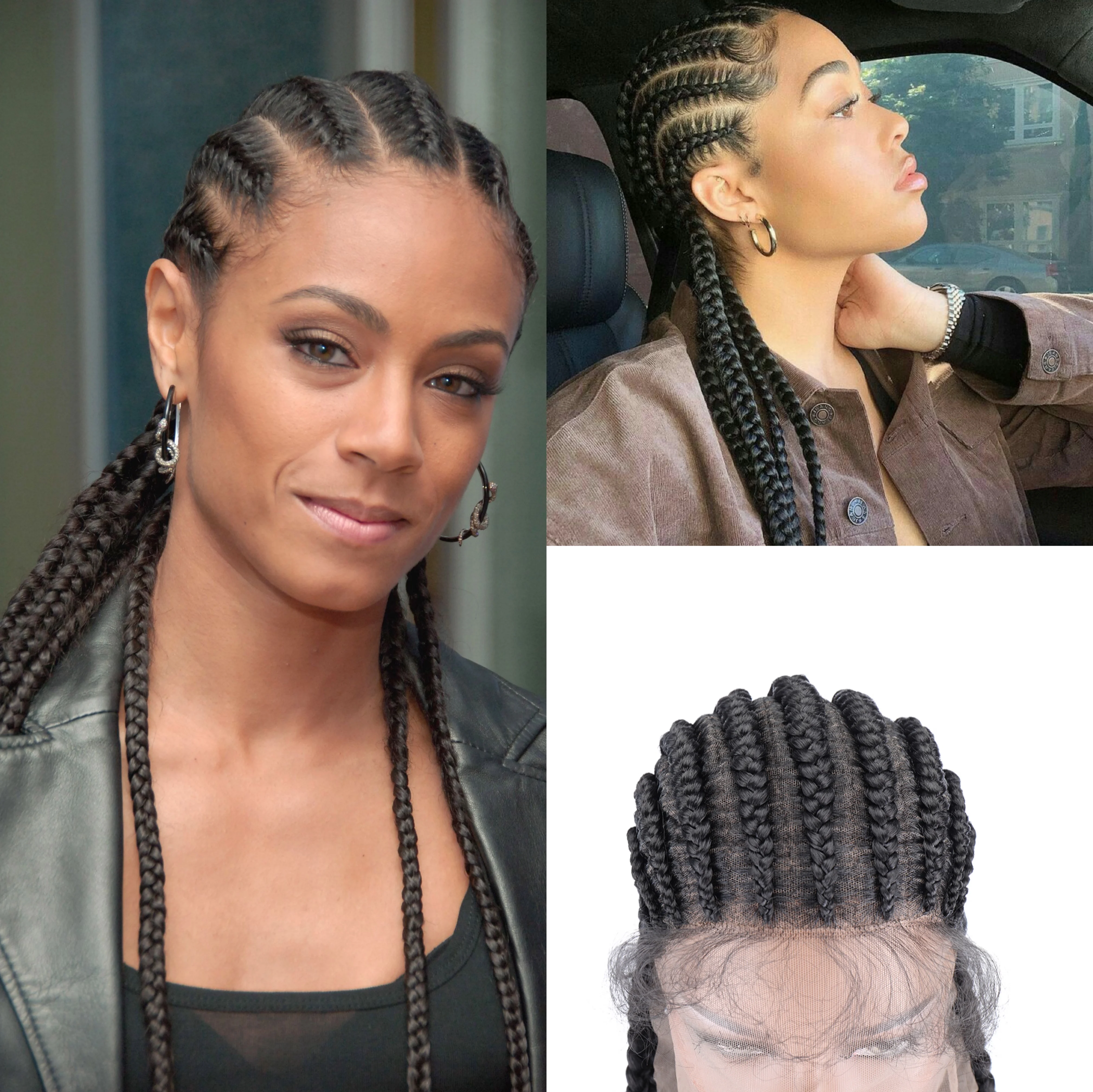 

Braided Wigs Lace Front Synthetic Wig Front Box TOOCCI 30 INCH Long Hair Braiding Hair Crochet Braied For Synthetic Black