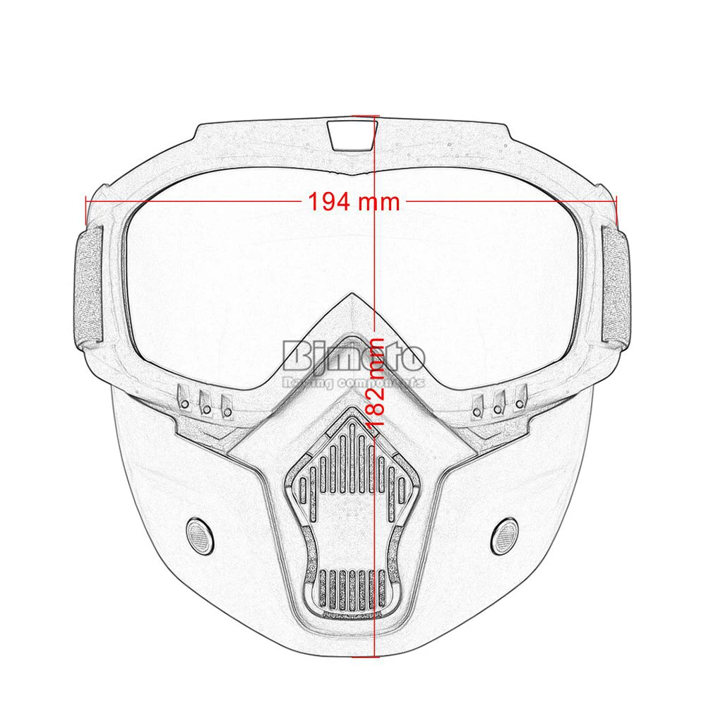 BJMOTO мотоциклетные очки грязный велосипед очки для мотокросса анти-искажение пылезащитный анти ветер очки с маска для лица очки