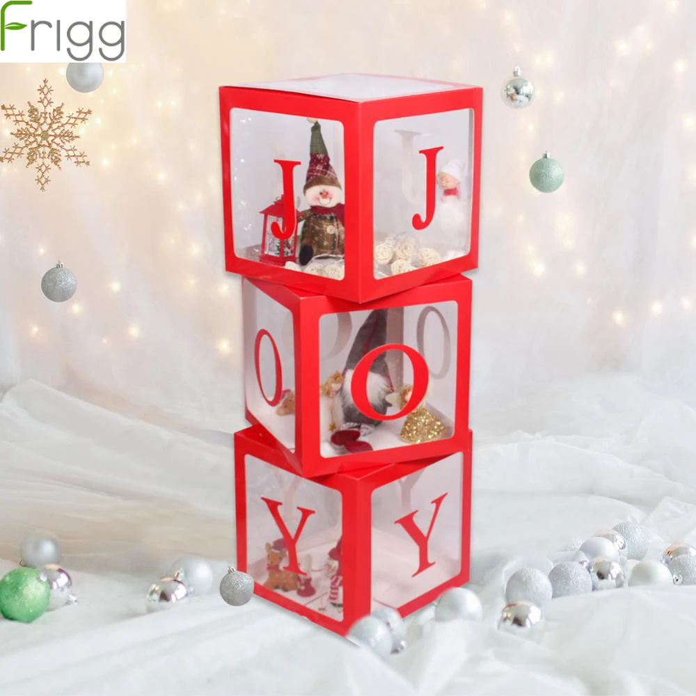 Рождественская коробка Подарочная рождественские украшения для дома Рождество