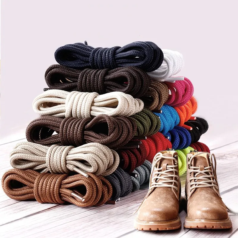 Wholesale 50 Pairs Round Shoelaces Shoe Laces Shoestrings Cord Ropes Boots Shoelace 90cm / 100cm / 120cm/ 140cm / 160cm / 180cm