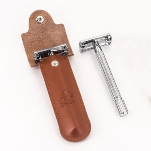 Классическая Безопасная бритва weishi лезвие ручное с двойными лезвиями, с длинной ручкой и 5 лезвиями