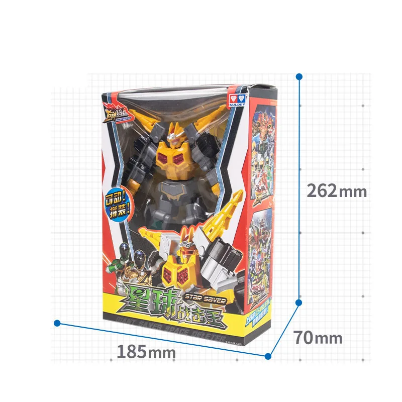 

Auldey Giant Saver Figure Transformers toys Dinosaur Rangers Assembled Action Figure Transformation Megazords Toys of kid