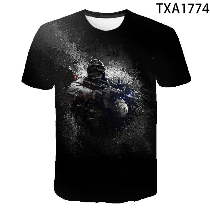 Крутая футболка CS GO Gamers 2020 новая csgo для мужчин и женщин с короткими рукавами 3D