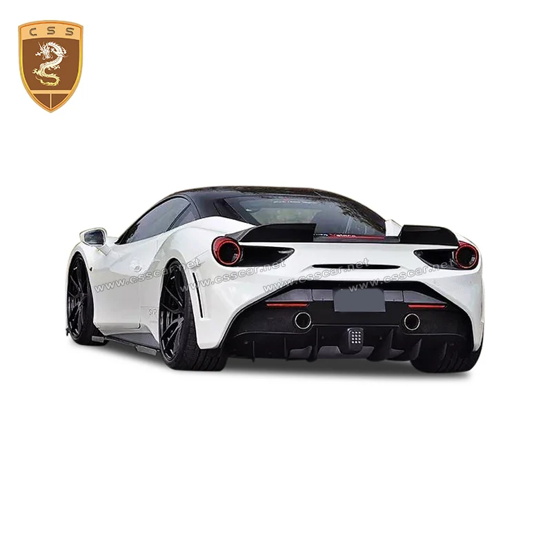 Заднее крыло из углеродного волокна для Ferrari 488 задний спойлер SVR spider GTB