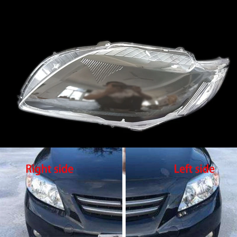 Для toyota corolla 07 09 передние фары стеклянная лампа абажур крышка лампы прозрачная
