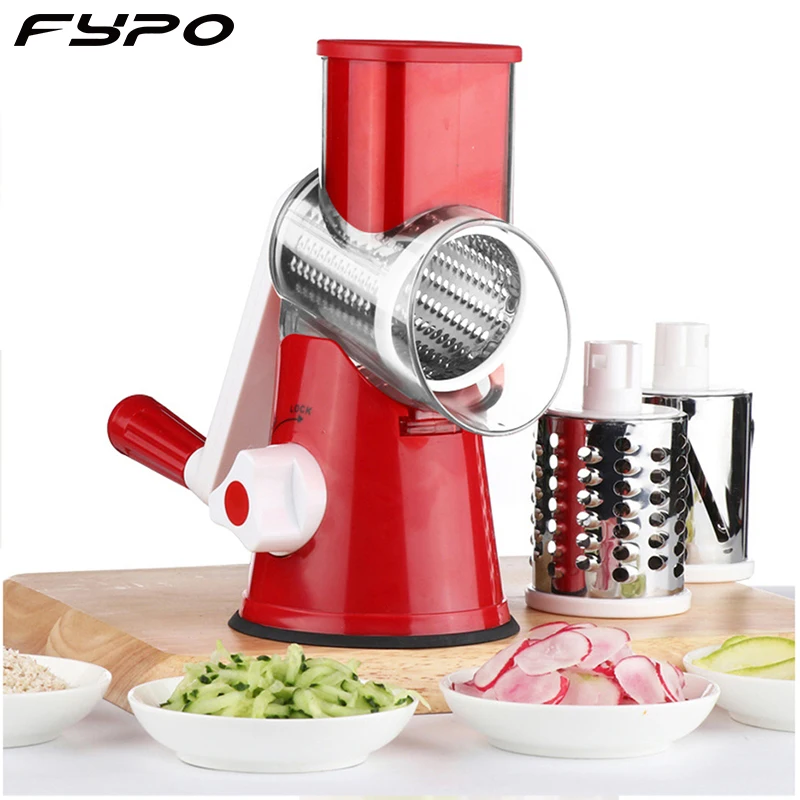 Fypo овощерезка кухонный инструмент круглая мандолина быстрая ручная слайсер